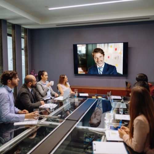 remote meeting conference room